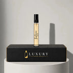 Dior J'adore eau de parfum sample vial, displayed on Luxury Perfume Samples branded box – sample decant available at luxuryperfumesamples.com