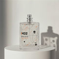 Escentric Molecules Molecule 02 eau de toilette in clear glass bottle with silver cap – full-size bottle available at luxuryperfumesamples.com
