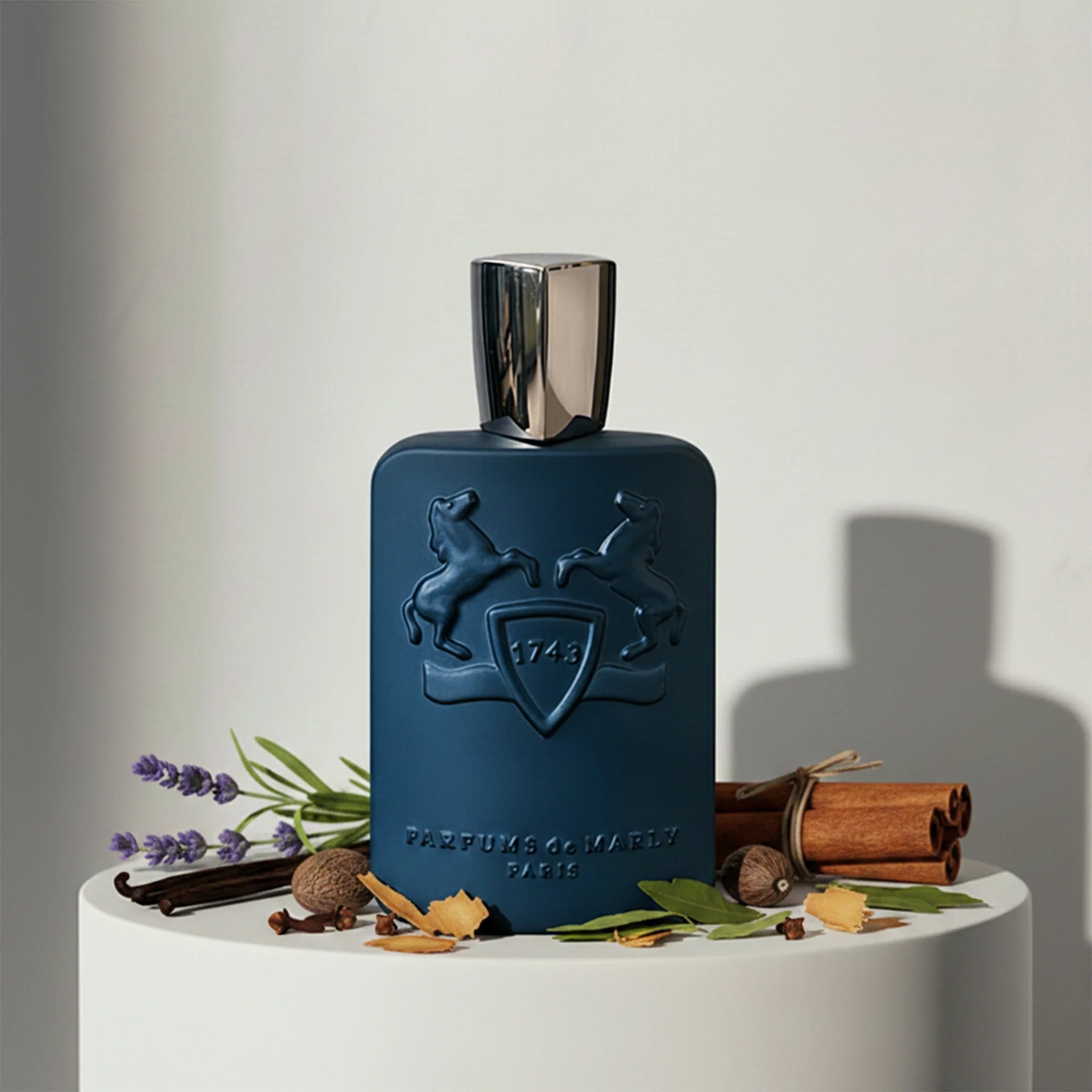 Parfums de Marly Layton eau de parfum with apple, lavender and vanilla notes – available at luxuryperfumesamples.com
