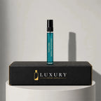 Tom Ford Neroli Portofino eau de parfum sample vial with black cap, displayed on Luxury Perfume Samples branded box – sample decant available at luxuryperfumesamples.com