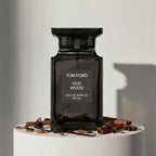 Tom Ford Oud Wood eau de parfum with oud, cinnamon and sandalwood notes – available at luxuryperfumesamples.com
