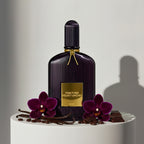 Tom Ford Velvet Orchid eau de parfum with orchid, bergamot and honey notes – available at luxuryperfumesamples.com
