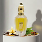 Xerjoff Naxos eau de parfum with vanilla, tobacco and almond notes – available at luxuryperfumesamples.com

