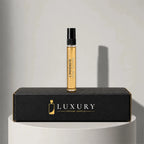 Louis Vuitton L'Immensité eau de toilette sample vial with black cap, displayed on Luxury Perfume Samples branded box – sample decant available at luxuryperfumesamples.com